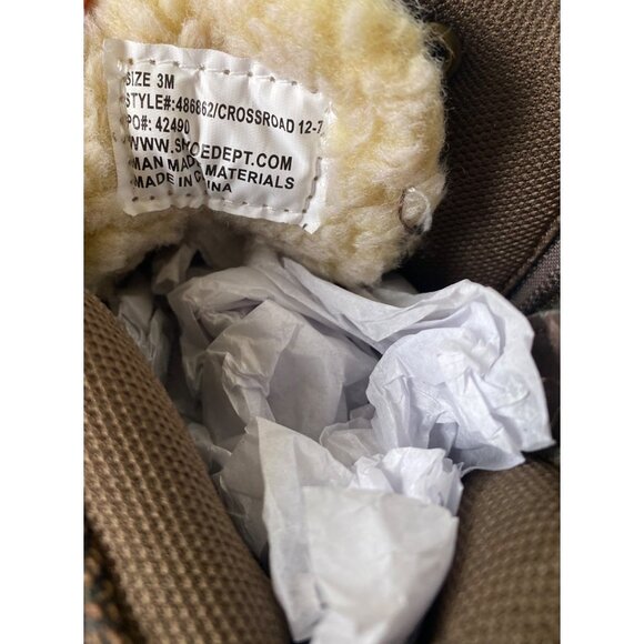 MOUNTAIN CREEK CASUAL FALL AND WINTER ANKLE BOOTS BOYS SIZE 3 BIG KIDS BROWN - Picture 8 of 9